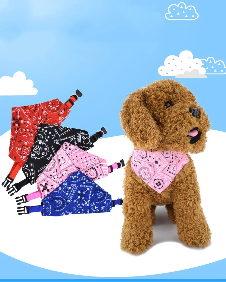 

Adjustable Pet Dog Pet Bibs Triangular Bandage Puppy Cat Scarf Bandana Collar Cat Neck Decor Dress Up Birthday Party Decoration