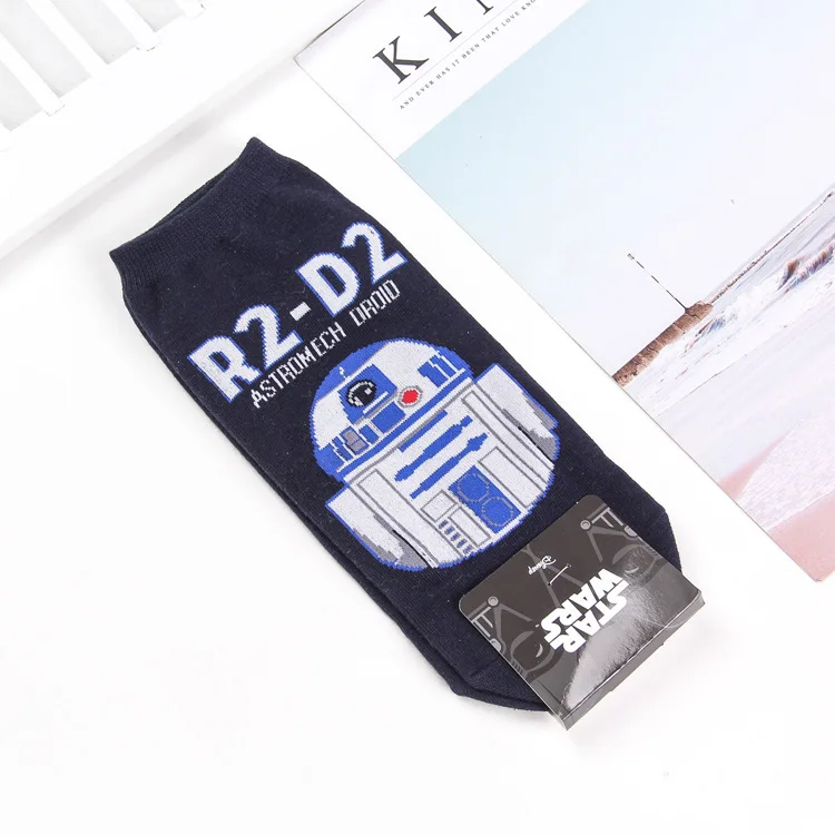 Носки-башмачки серии Disney Star Wars новые корейские Персонализированные носки с