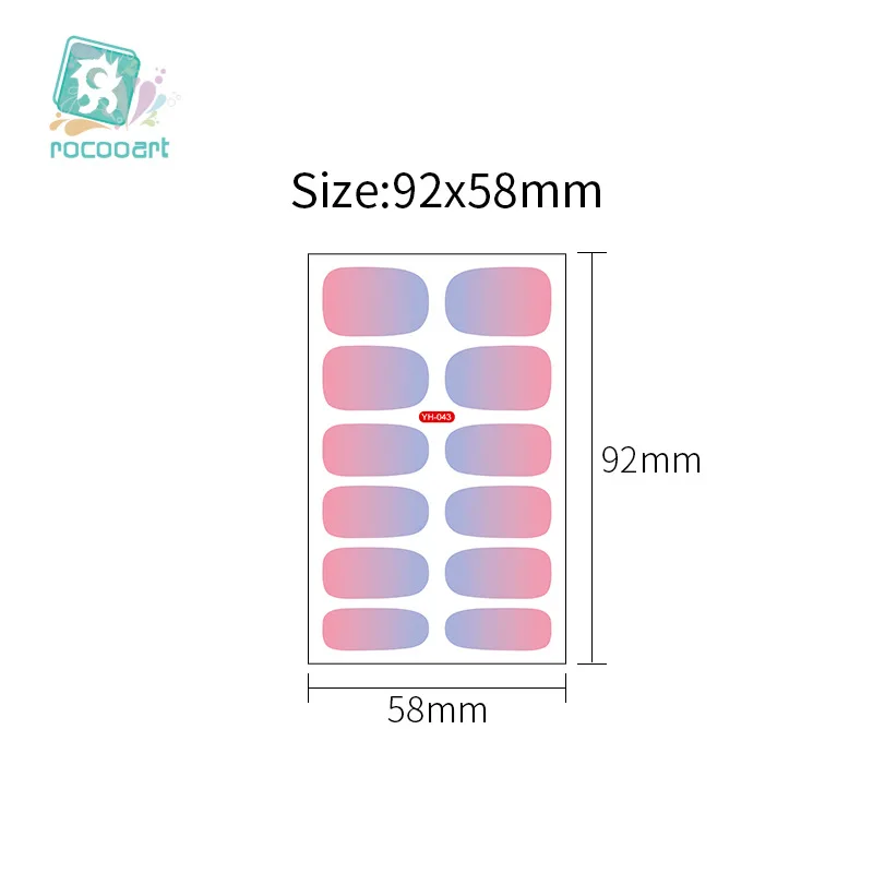 

Gradient Nail Art Stickers Full Cover Butterfly Nails Accessories Designer DIY Manicure Sliders For Nail Decoraciones Wraps