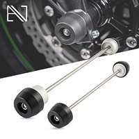 motorcycle front rear axle fork crash sliders wheel protector falling protection for kawasaki z900 z900rs 2017 2022