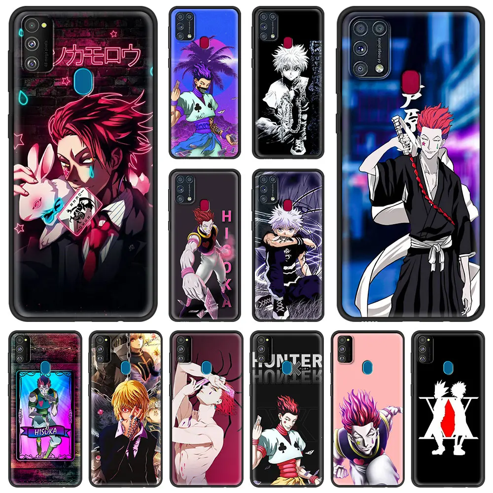 

Hisoka Anime Hunter X hunter Phone Case for Samsung Galaxy A51 A71 A50 A21s M31 M30s M51 M31s M11 M01 M20 Soft Black Shell Cover