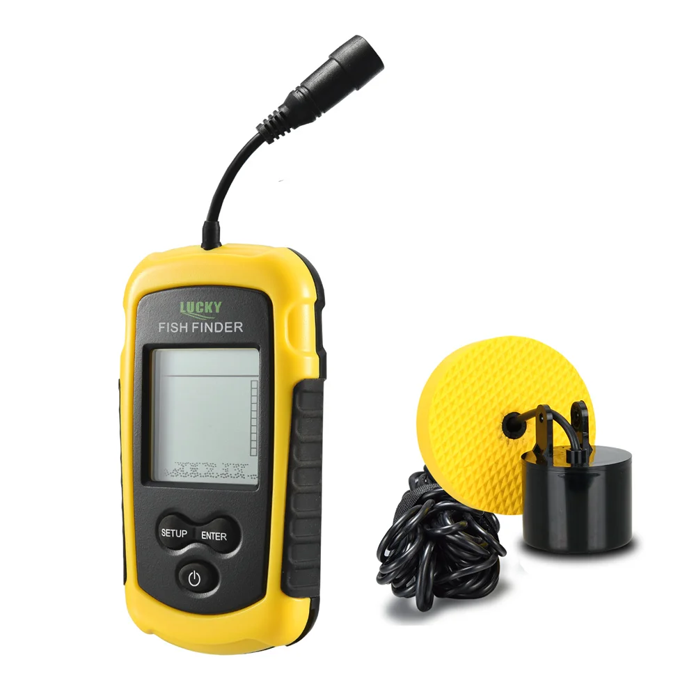 Lucky FF1108 1 портативный беспроводной рыболокатор сонар сигнализация эхолот 0 7 100 м