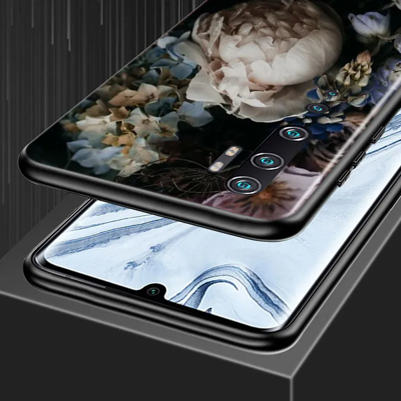 

Dark Style Flowers Art For Xiaomi Mi Note 10 Ultra 9T CC9 Poco X3 NFC M2 Pro 9 SE 8 6 5 A3 A2 A1 Lite Phone Case