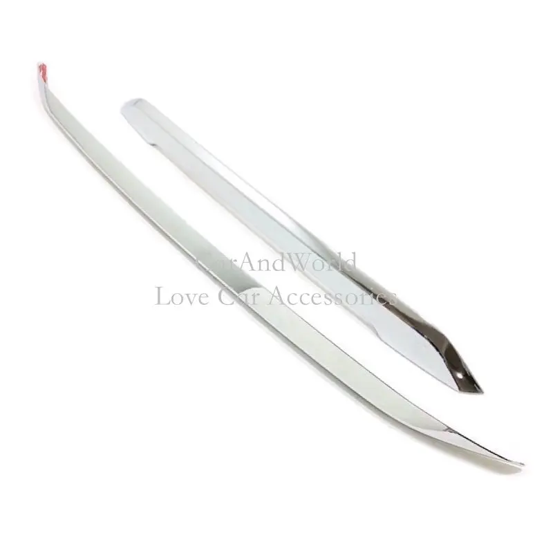 05-Silver 2pcs Задняя дверь планки хвост для багажника, бампера полоски-накладки Крышка хромированная Наклейка для Toyota Corolla Автомобильный дизайн декоративная накладка аксессуары - Цвет: 05-Silver 2pcs