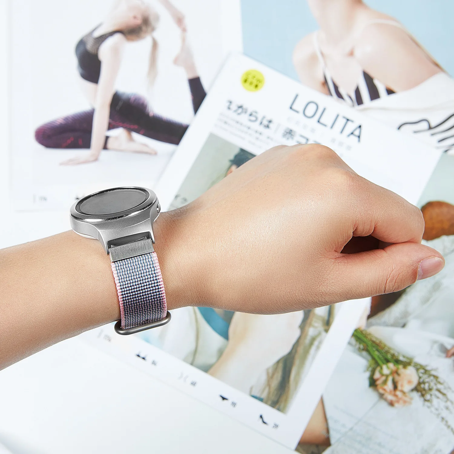Высококачественный нейлоновый ремешок для amazfit bip ремешок для samsung Galaxy watch 42 мм/Galaxy Watch Active/samsung gear sports/Для samsung s2 classic