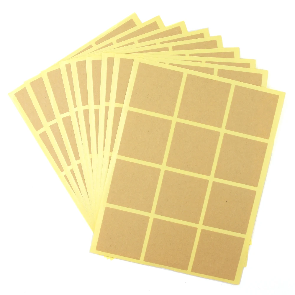 10 листов 120 шт. пустые строительные этикетки для упаковки тортов ручной работы |