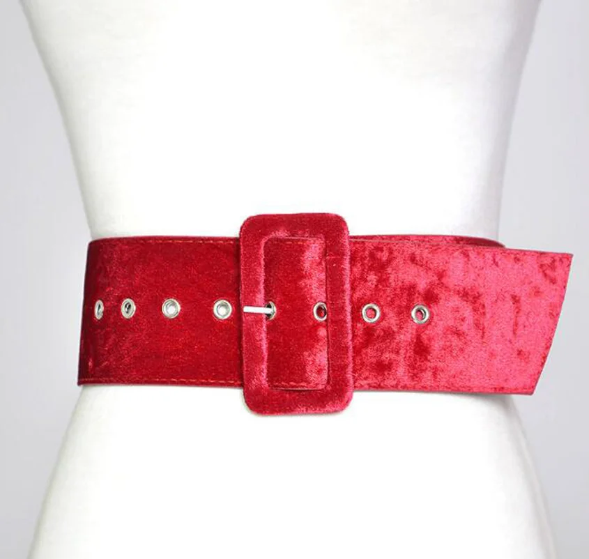 Широкий бархатный пояс Cultiseed для женщин модный однотонный шерстяного