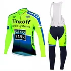 Весна 2022 команда TINKOFF Велоспорт Джерси осень Mtb Велоспорт Одежда Лето длинный рукав Триатлон горный велосипед комбинезон брюки комплект