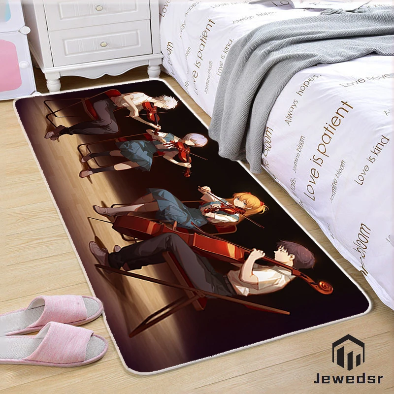 

Evangelion bathroom kitchen mat entrance door mat family bedroom modern carpet balcony floor mat Home decor non-slip mat
