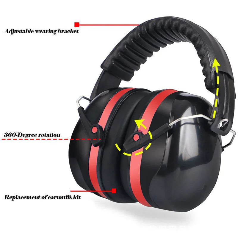 Protection Earmuffs Headset Noise Work Ears On The Head Ear Plugs Anti-Noise Headphones Canceling Headphone Equipment Safety |