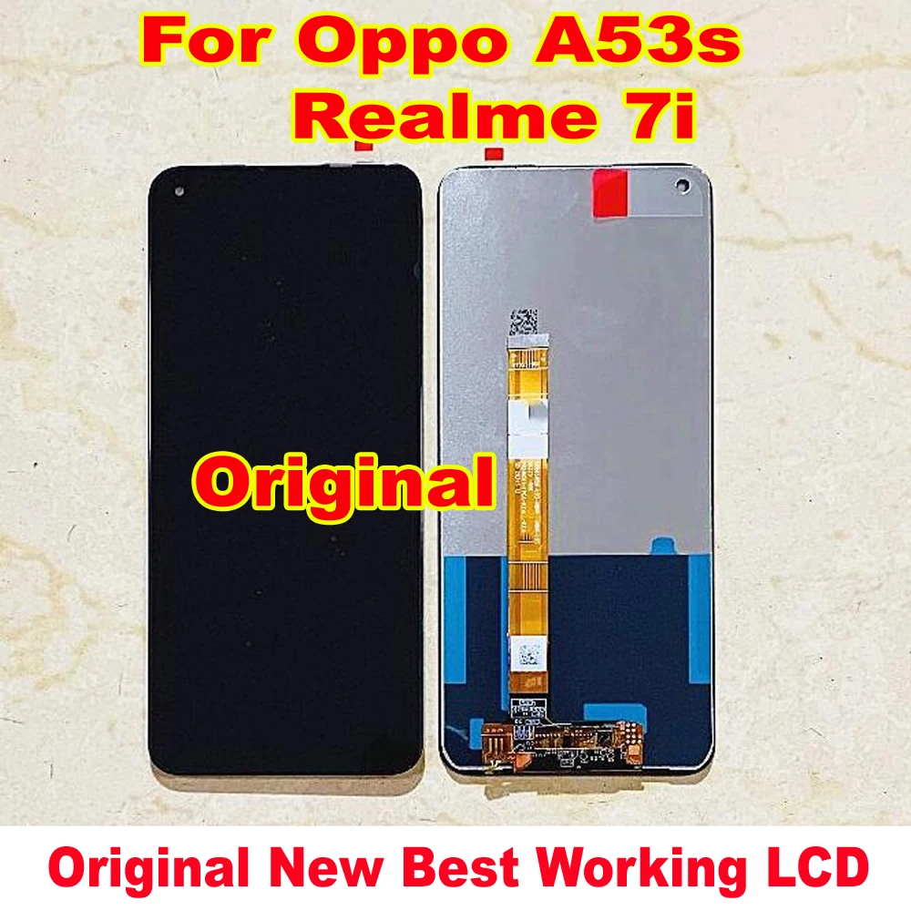 

100% Оригинальные работы Тонкий Высококачественный защитный чехол для OPPO A53S 2020 ЖК-дисплей Дисплей кодирующий преобразователь сенсорного экр...