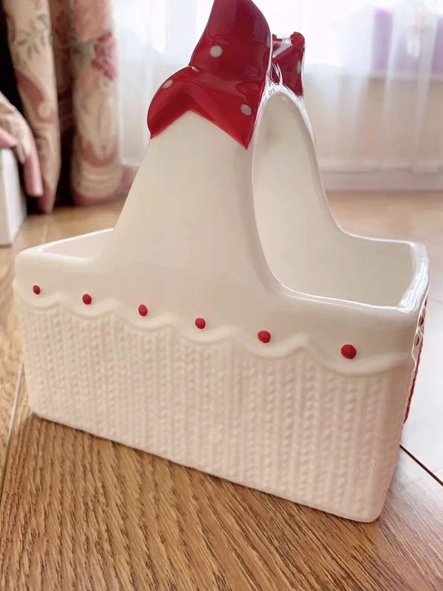 Керамическая декоративная коробка для хранения милая форма сувениры будущей