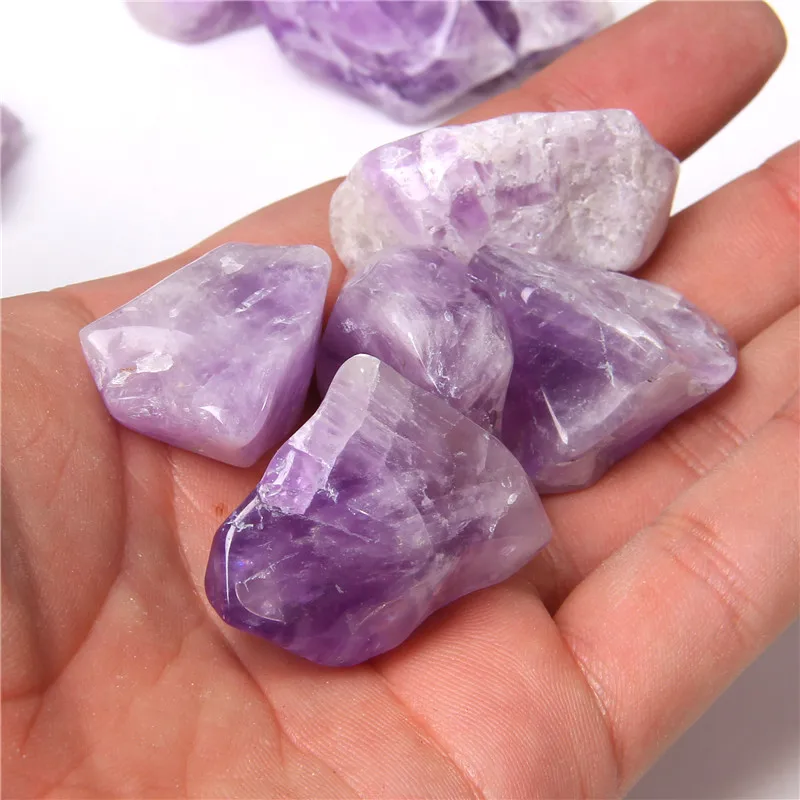 

50G Natural Raw Crystal Nugget Chip Beads with No Holes Irregular Rough Citrines Amethysts Pink Quartz Beads for Jewelry Making