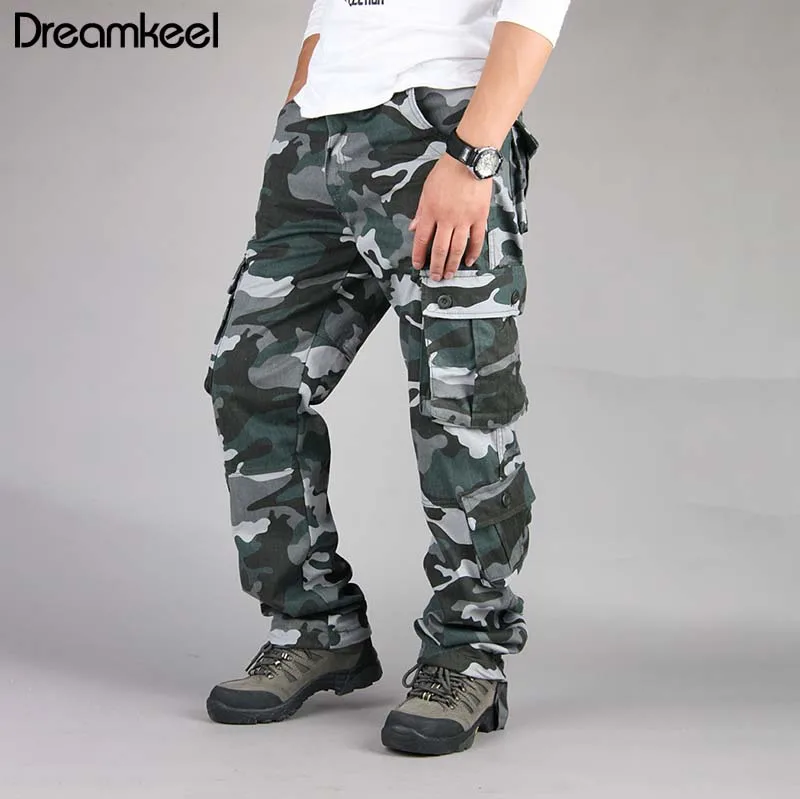 Брюки карго мужские мешковатые с карманами в стиле милитари|Повседневные брюки| |