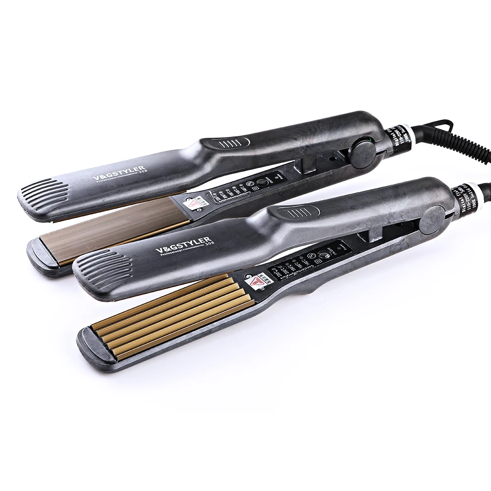 Профессиональные щипцы для завивки волос стайлер Электрические гофрированные