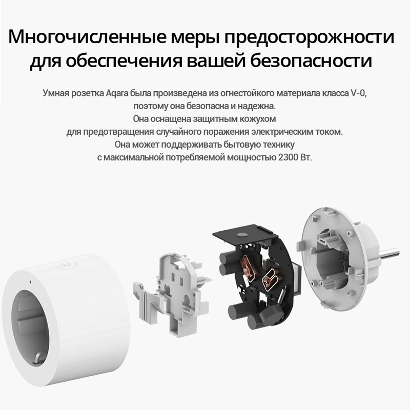 Aqara SP-EUC01 Умная розетка Smart Plug (евро-вилка ZigBee) | Строительство и ремонт