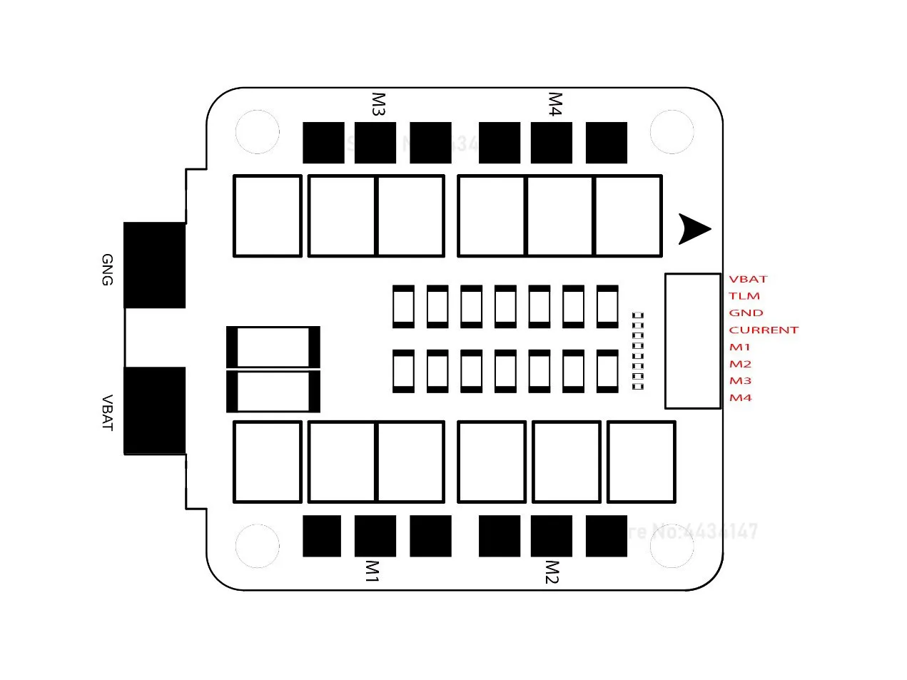 Holybro Tekko32 4 в 1 40A ESC DSHOT с прошивкой BLHELI32 поддерживает функцию телеметрии FPV для F4 F7 AIO