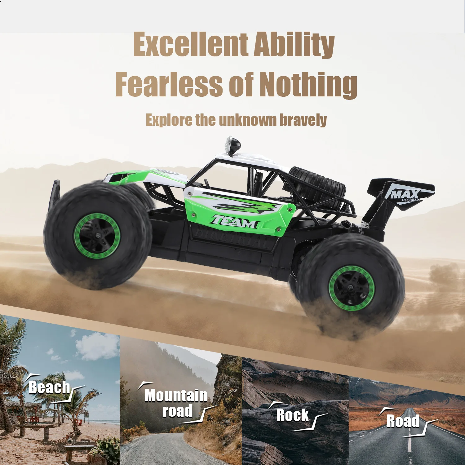Roclub JJRC 2 4G 25 км/ч высокоскоростной Радиоуправляемый автомобиль 4WD восхождение