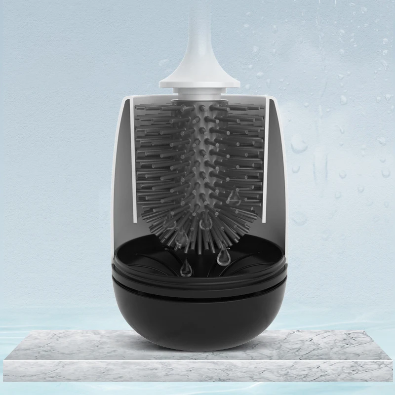 Набор кистей и держателей для унитаза мягкая силиконовая щетина щетка