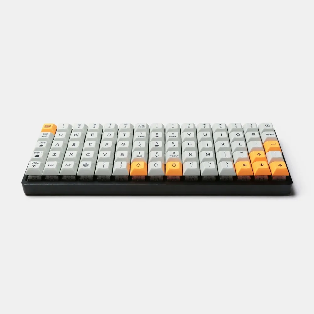 

Idobo 75 Keys Ortholinear Layout QMK Anodized Aluminum Case Plate hot-swappable Hot Swap Type C PCB Mechanical Keyboard Kit