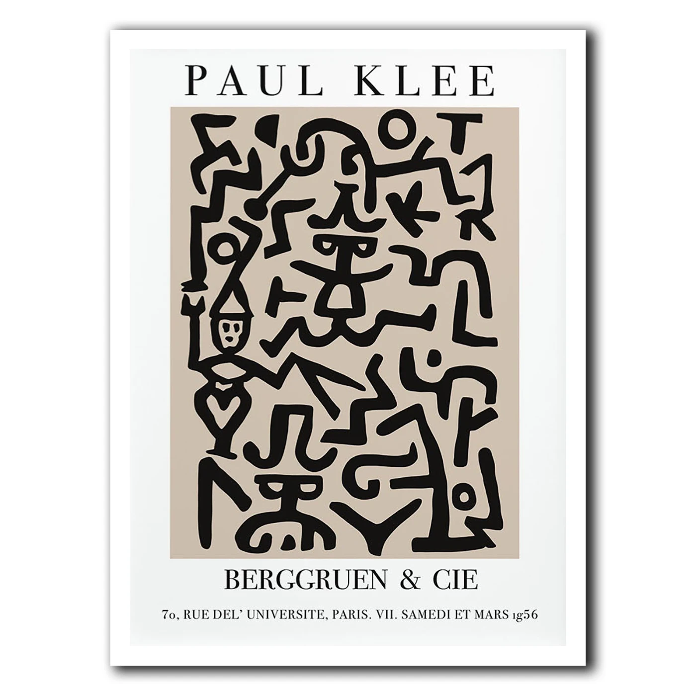 

Paul Klee Minimalist Print, Abstract Wall Art, Paul Klee Abstract Print, Mid Century Wall Art, Modern Minimalist Art