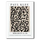 Минималистичная печать Paul Klee, абстрактное настенное искусство, абстрактная печать пола Кли, настенное искусство среднего века, современное минималистическое искусство