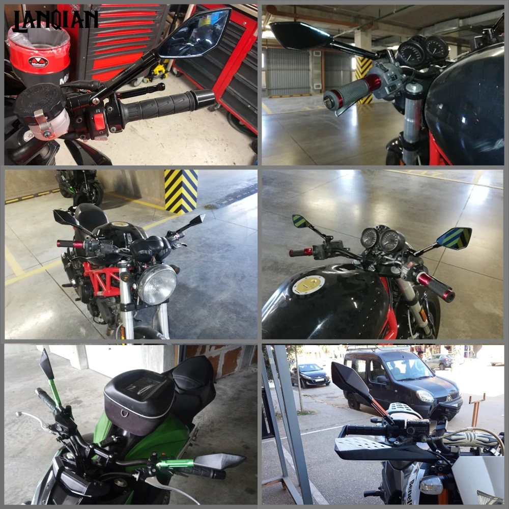 Аксессуары для мотоциклов боковые зеркала заднего вида для Honda CB CBR 300 600F 1000R 1100 cb650f 500x cbr 125 cb400 cb190r xsr900 запчасти