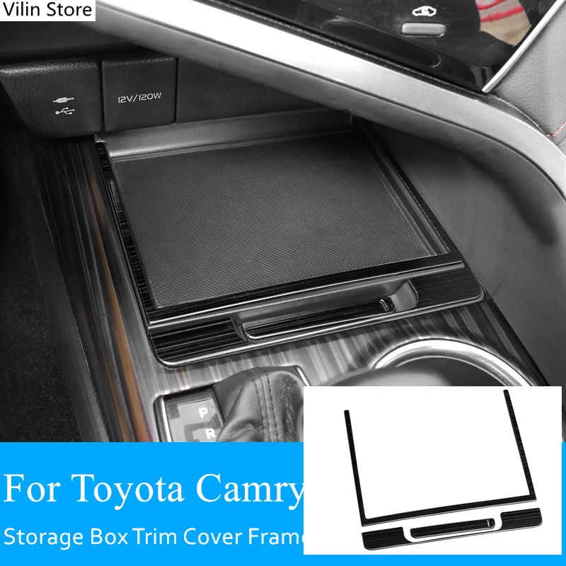 

Для Toyota Camry XV70, внутренний ящик для хранения, отделка, рамка, наклейка, полоски, украшение, автомобильный Стайлинг 3 шт./компл.