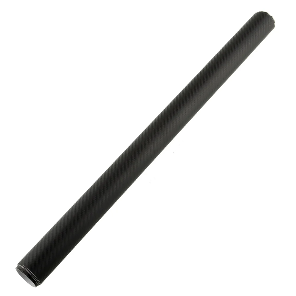 

3D Carbon Fiber Car Windows Doors DIY Wrap Roll Film Sticker Decal (Black)