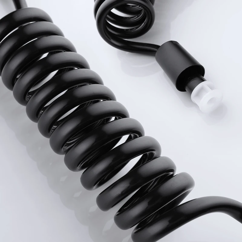 

Solid Brass Square Black Bidet Sprayer Bathroom Toilet Handheld Shower Bidet Set Black Hose and Holder Free Shipping