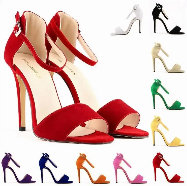 

heel Women's High-heeled Shoes Sandals Leisure Time Concise Toe Fine