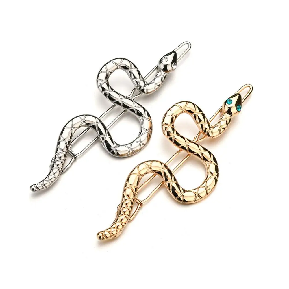 

1 Pcs Punk Snake Hairpins For Women Geometric Animals Gold Metal Hairpins Hair Clips Party Headpiece Hairgrips Hair Accessories