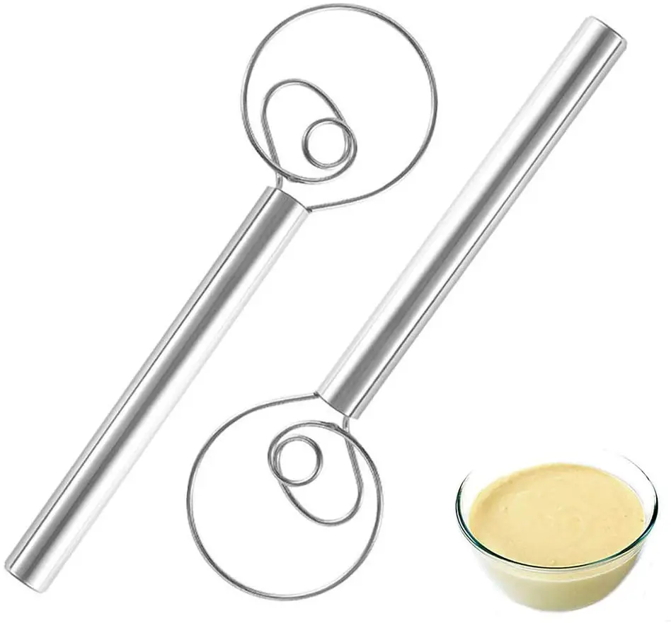 

Dough Mixer Blender Stainless Steel Bread Dutch Whisk Light Weight Handle Kitchen Admixer for Cake Dessert Bread Pizza Pastry