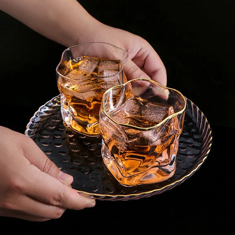 Стеклянные стаканы для виски с художественным дизайном Необычные