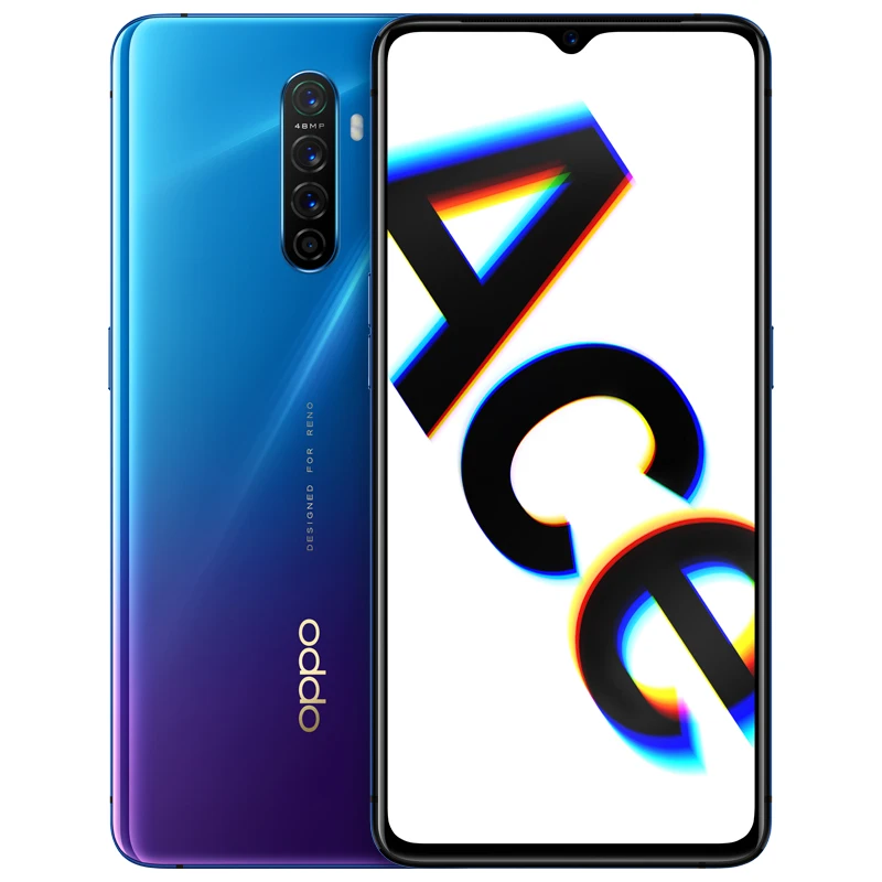 Смартфон Oppo Reno Ace 4G LTE на Android 12G ram 128G rom 65W Super VOOC Snapdragon 855 Plus 6," AMOLED