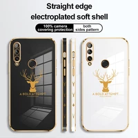 6d plating deer case for huawei honor 8x 9x 20 30 pro x10 p20 p30 lite p40 p50 pro mate 10 20 30 40 phone cover soft luxury capa