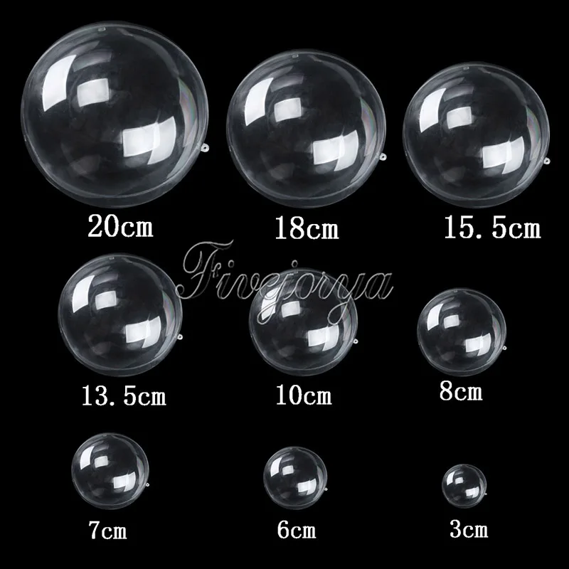 Прозрачная пластиковая подарочная коробка для конфет Заполняемые шарики