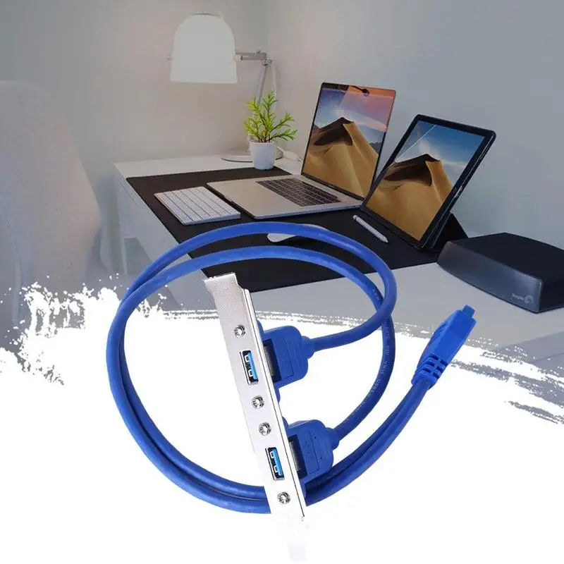 Полноразмерный кронштейн USB 3 0 кабель для задней панели 20 контактов материнская