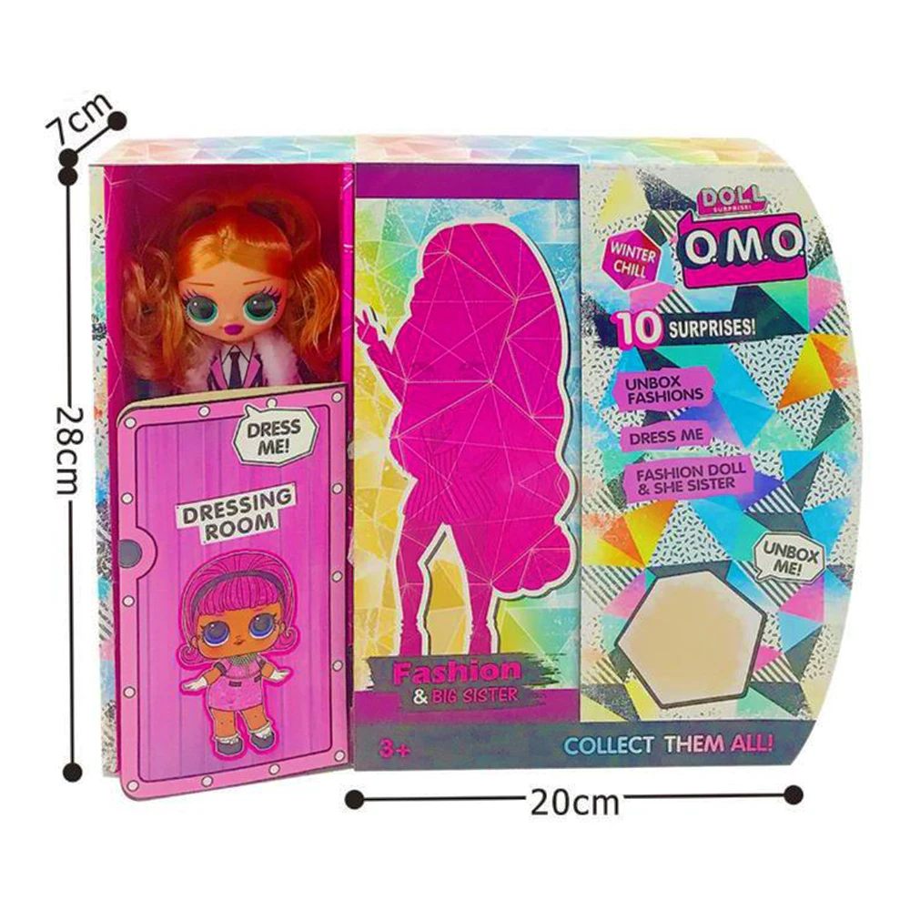 

OMO Hairdressing Fashion Doll BJD Dress Up Doll Blind Box Hairdressing Fashion Doll Doll with Blind Box Girl Toy