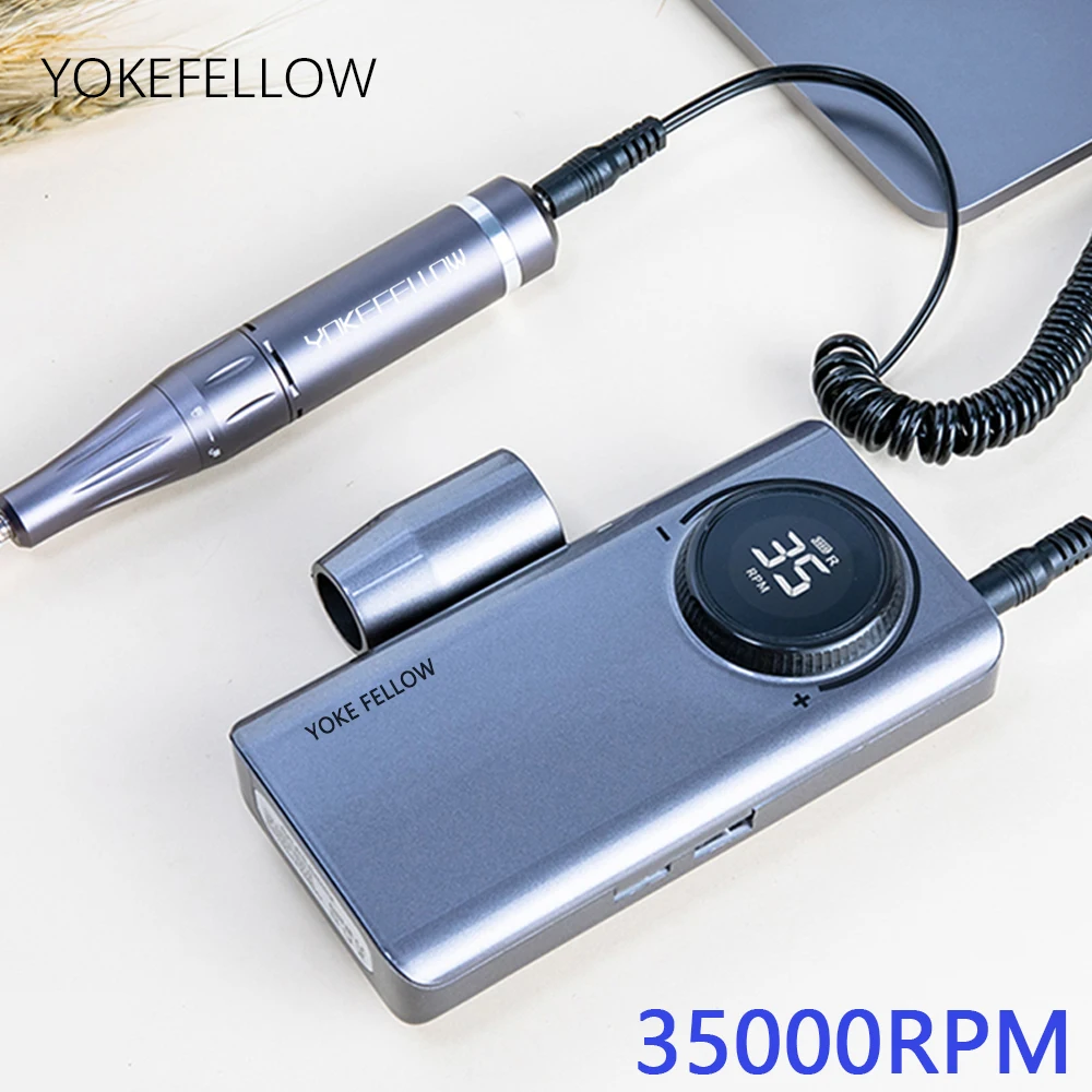 

35000 RPM Rechargeable Portable Nail Drill machine Electric Nail File Manicure drill Set profession Nail Tools for Nail Salon