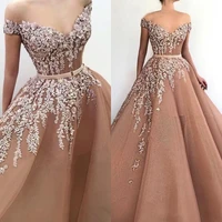 evening prom celebrity dresses 2022 elegant woman party night cocktail long tulle dresses plus size dubai arabic formal dress