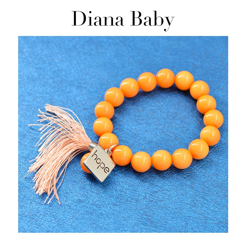 Diana Детские украшения Красочный браслет для женщин высококачественный круглые