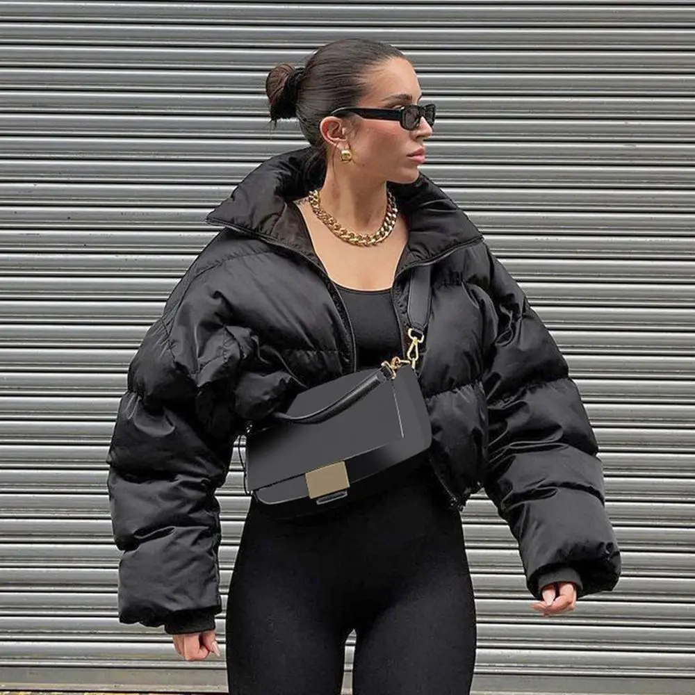 Fashion Women Winter Coat Sports Short Loose Female Autumn Winter Warm Cotton Ultralight Jacket Oversized Outwear Clothes