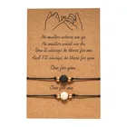 Подарок парню девушке вулканический браслеты из камней Маленький Подарок на годовщину подарок на день Святого Валентина