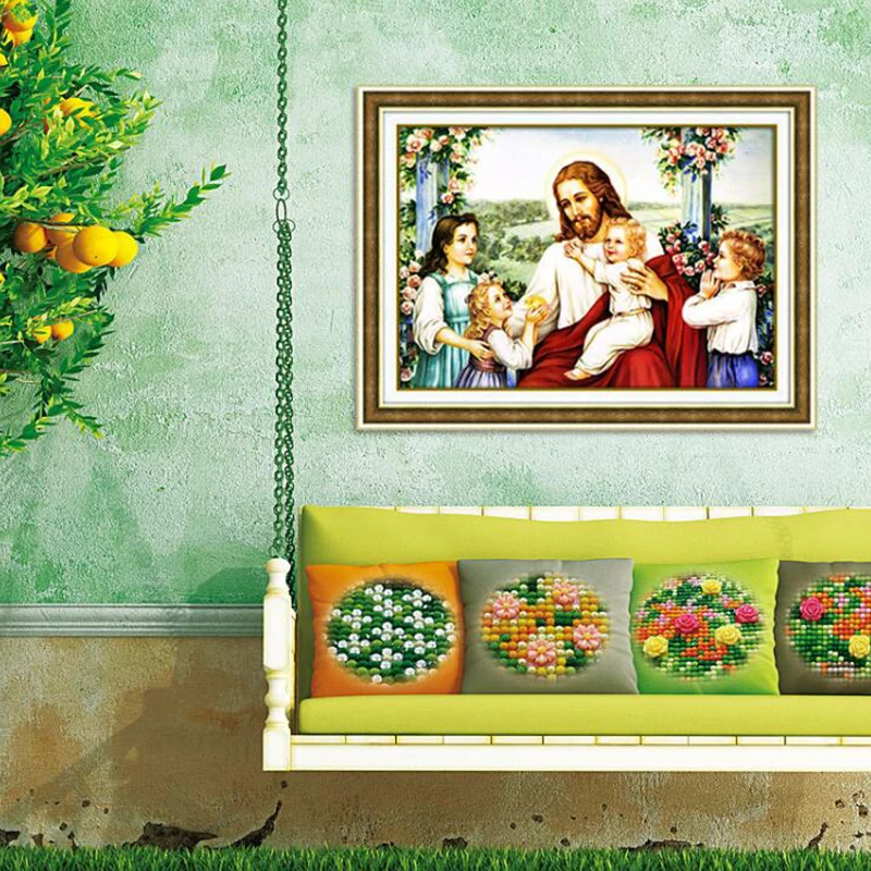 

5d Diy Diamond Cross Stitch Religious Icon Leader Diamond Mosaic Diamond Embroidery Shaped Rhinestone ZL14