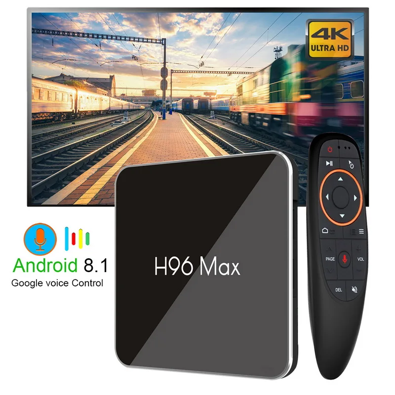 H96 Max X2 4K Smart TV Box Android 8 1 2 ГБ/4 ГБ DDR4 RAM 16 Гб/32 ГБ/64 ROM Портативный S905X2 1080P H.265