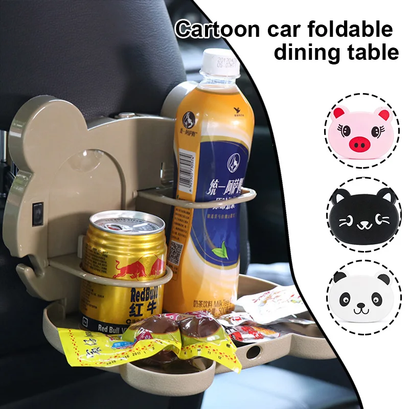 

Cute Cartoon Car Backseat Foldable Multi-Function Portable Table Tray Automobile Accessories For Car I88