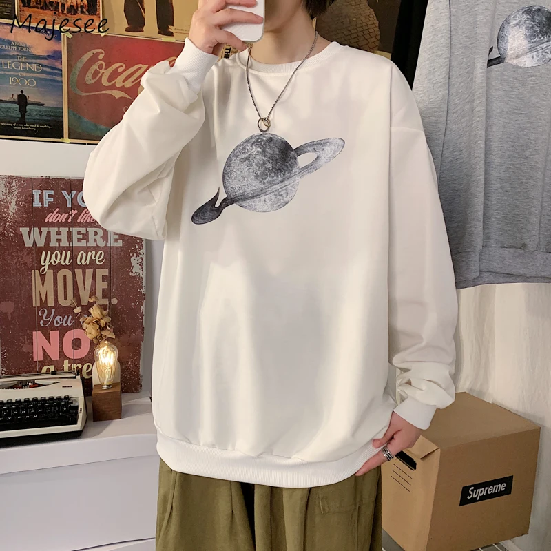 

Men No Hat Hoodies Printed Harajuku Plus Size 5XL Casual Korean Style Ulzzang Streetwear Hip-hop Simple Daily Male Chic Students