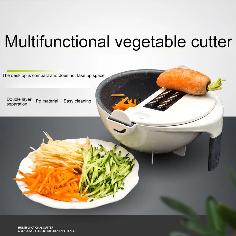 Многофункциональный овощерезка 9 в 1 Терка ручная редиска картофеля ломтик