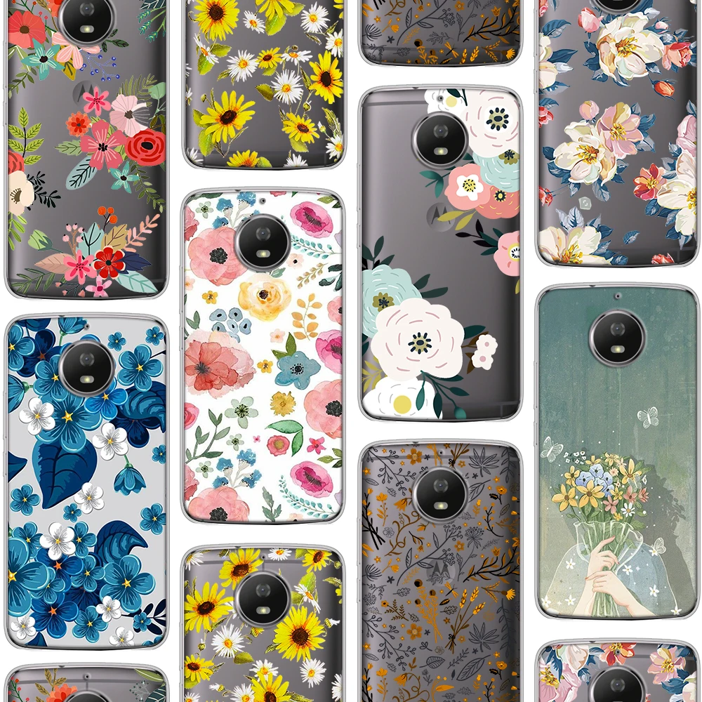 

Luxury Flower Girl Case For Motorola Moto G9 G8 E7 E6S G7 G6 E6 G5 G5S E5 One Macro GO EU Plus Play Power Lite 2020 Silicone